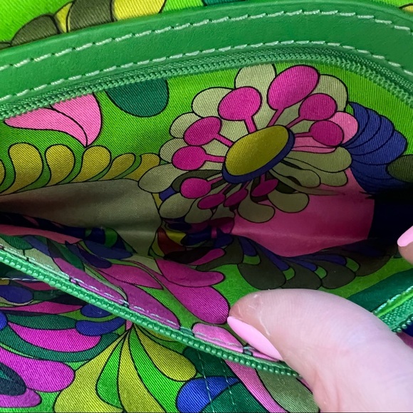 Kate Spade Wicker Clutch with Green Leather Accents - Picture 9 of 16